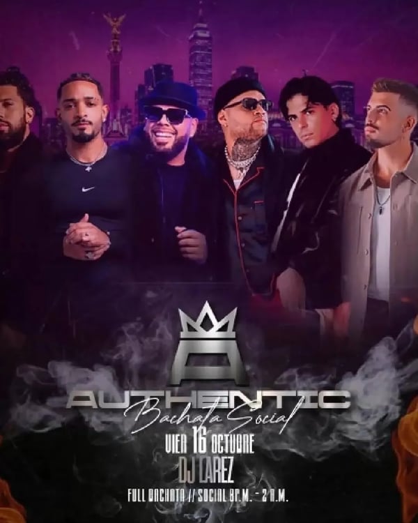 Authentic Bachata Social - Event poster