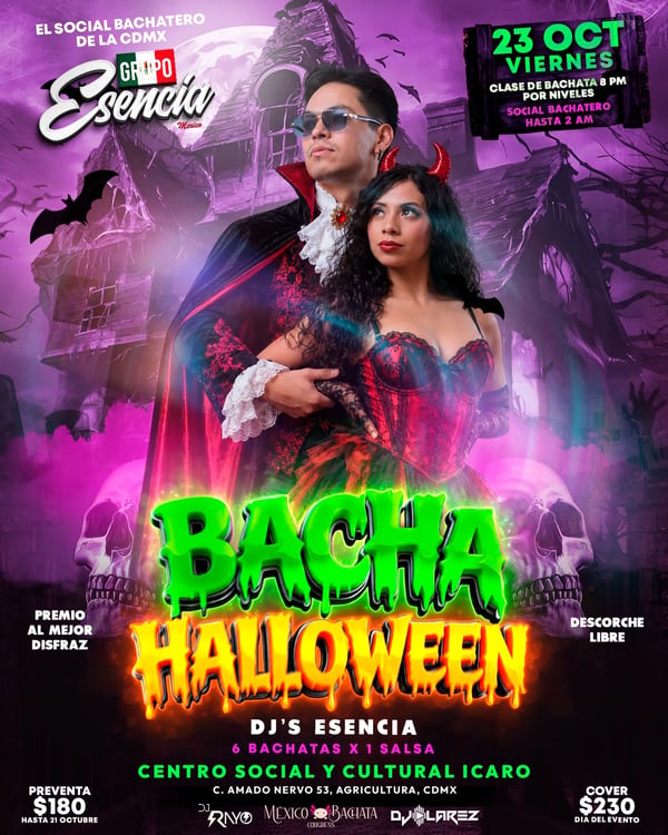 Bacha Halloween - Poster del evento