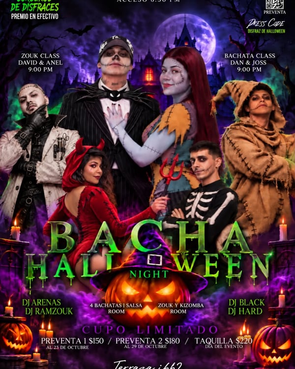 Bacha Halloween Night - Event poster