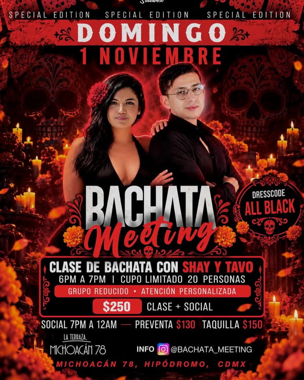 Bachata Meeting - Event poster