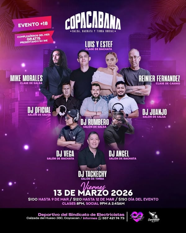 Copacabana – Salsa, Bachata y Timba Social