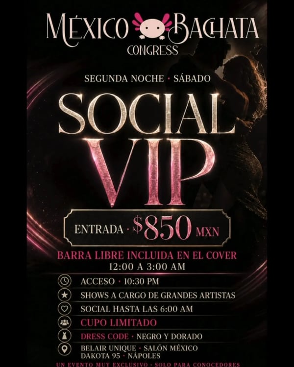 México Bachata Congress Social VIP
