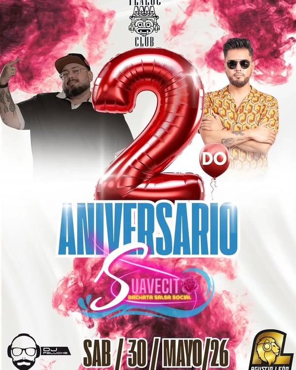 2 Aniversario Suavecito Bachata Salsa Social