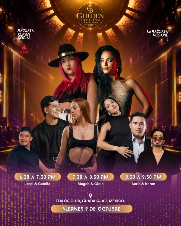 Golden Bachata Experience - Poster del evento