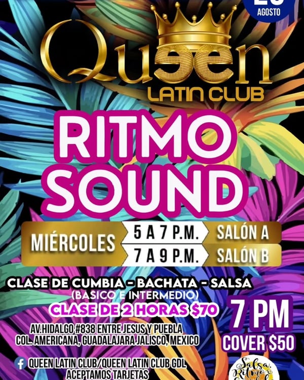 Miércoles en Queen Latin Club - Event poster