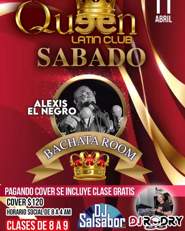 Sábado en Queen Latin Club - Poster del evento