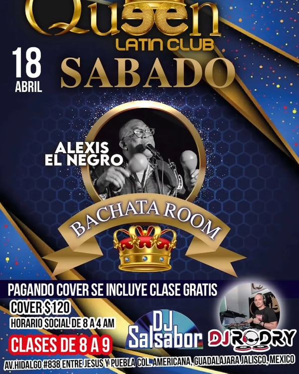 Sábado en Queen Latin Club - Event poster