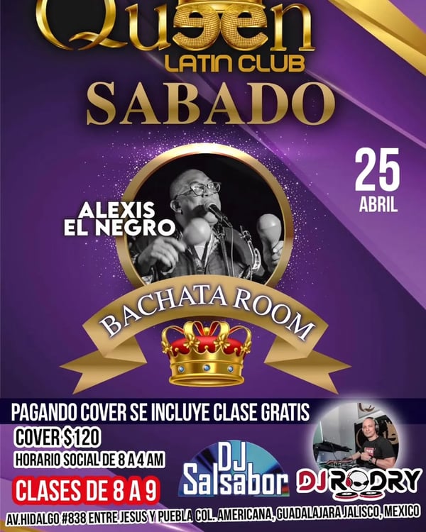 Sábado en Queen Latin Club - Event poster
