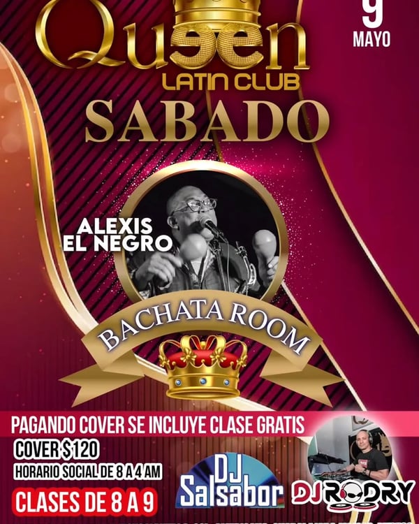 Sábado en Queen Latin Club - Poster del evento