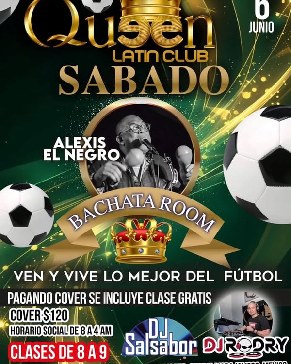 Sábado en Queen Latin Club - Poster del evento