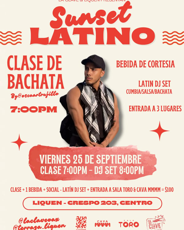 Sunset Latino - Poster del evento