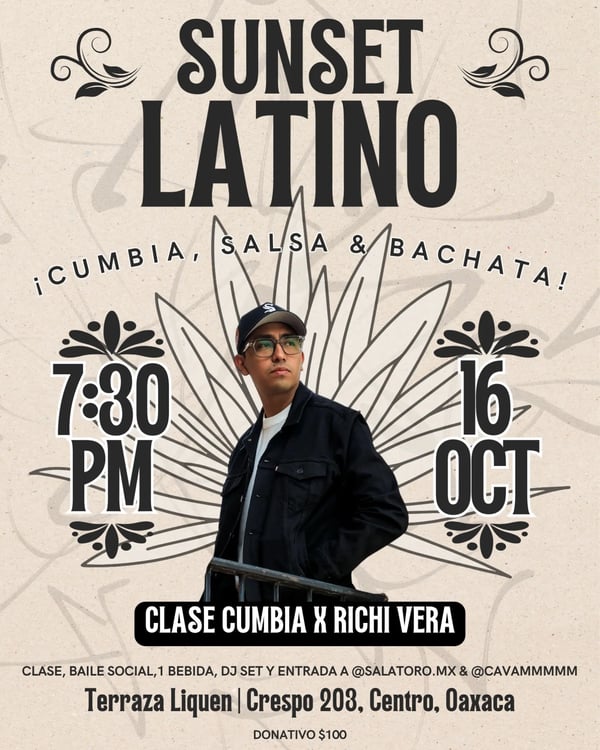 Sunset Latino - Poster del evento