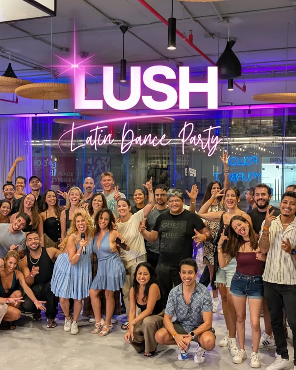 Lush Latin Dance Party - Event poster