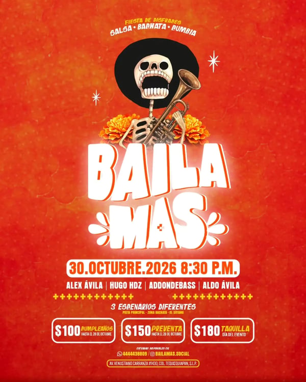Baila más - Event poster