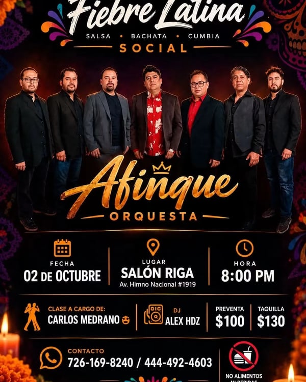Fiebre Latina Social - Poster del evento
