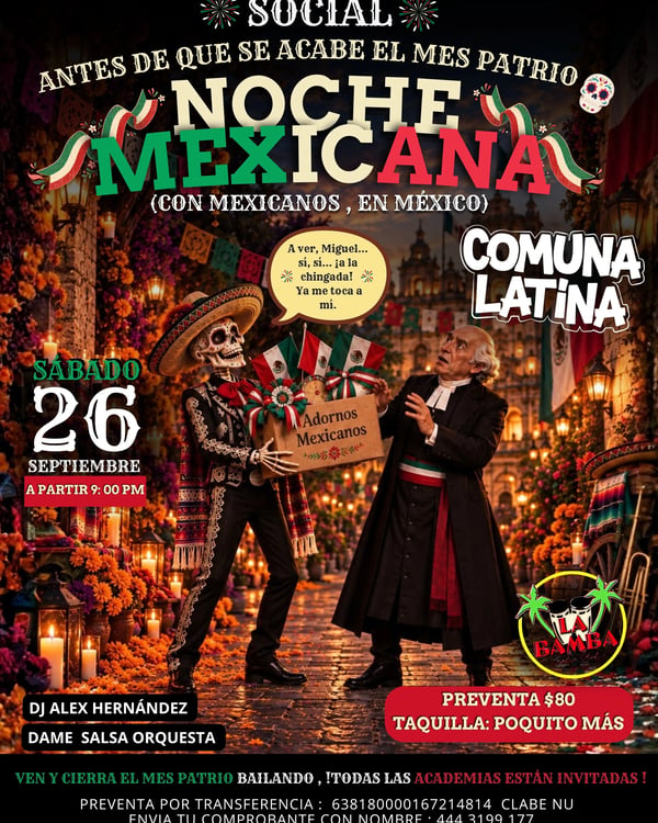Noche mexicana - Poster del evento