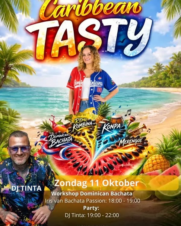 Caribbean Tasty Night - Poster del evento