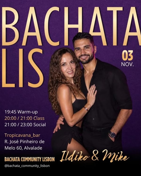Bachata Lisboa - Poster del evento