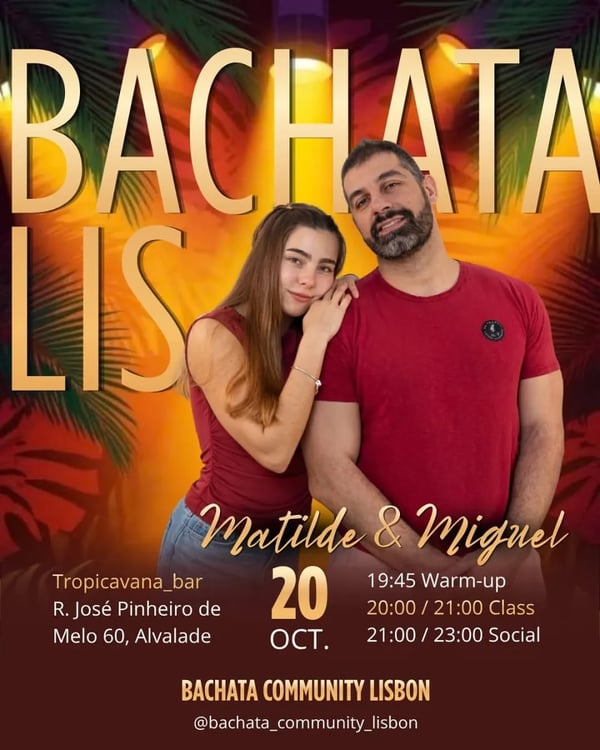 Bachata Lisbon - Poster del evento