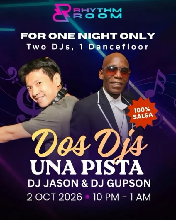 Dos DJs Una Pista - Poster del evento