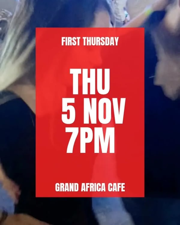 First Thursday Salsa Night - Poster del evento
