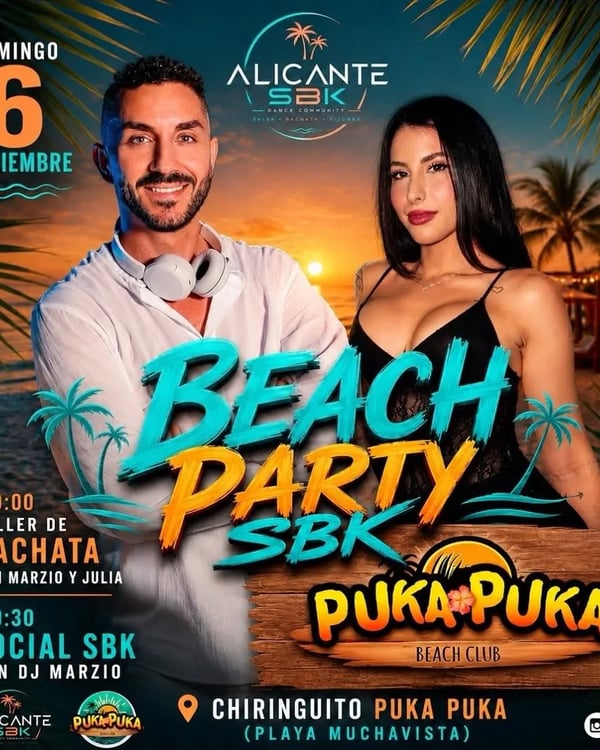 Beach Party SBK - Poster del evento