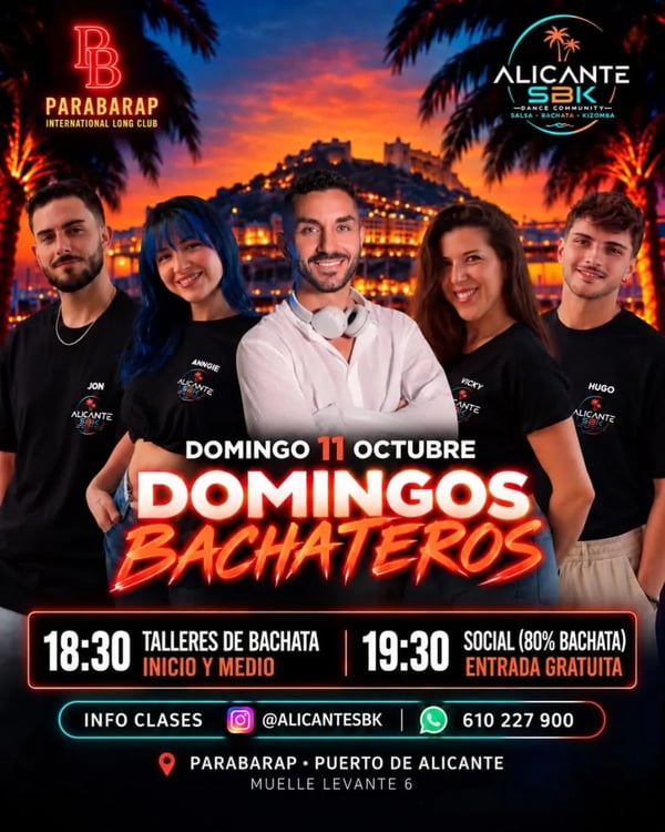 Domingos bachateros - Poster del evento
