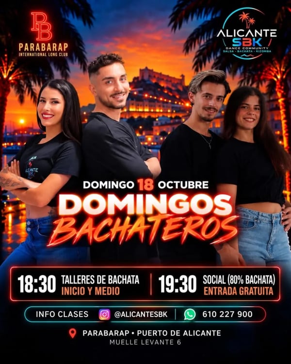 Domingos bachateros - Poster del evento