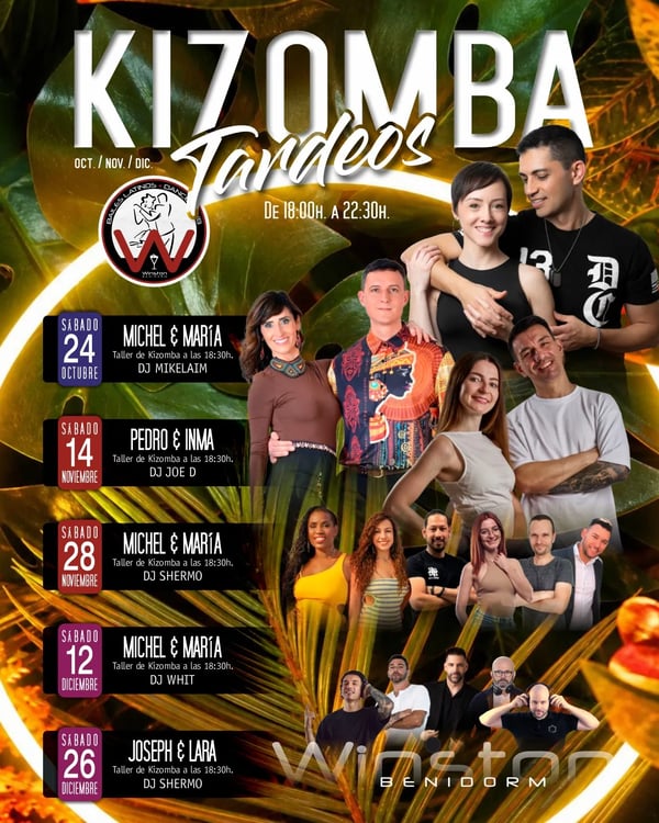Kizomba tardeos - Poster del evento