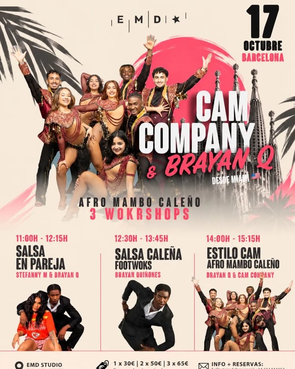 Afro mambo caleño 3 wokrshops
