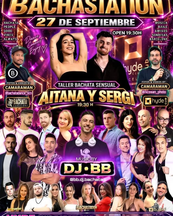 Bachastation Sunday Bachata Session - Poster del evento