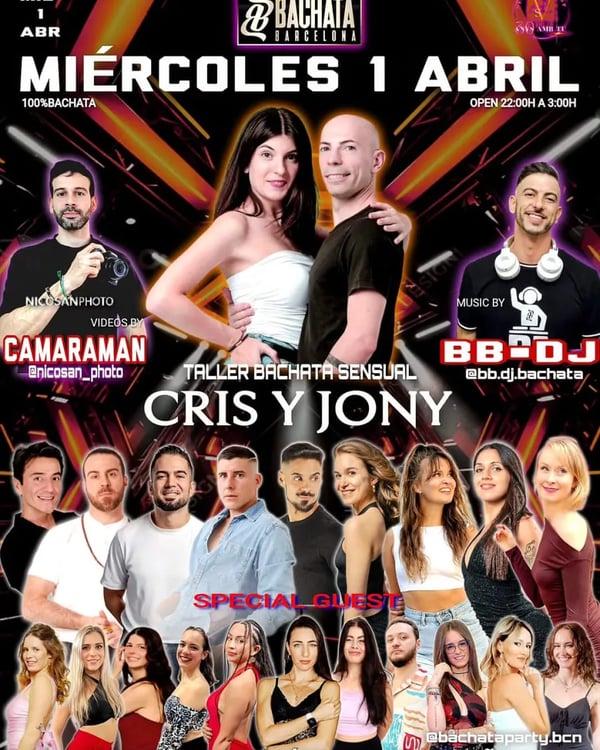 Bachata Barcelona Party - Poster del evento