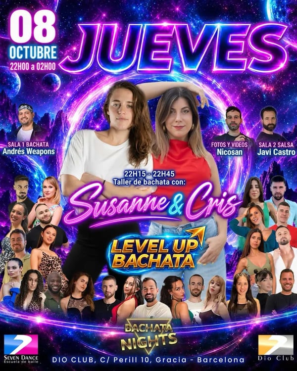 Bachata Nights – Level Up Bachata - Poster del evento