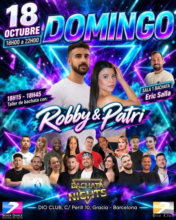 Bachata Nights: Robby & Patri with Eric Salla - Poster del evento