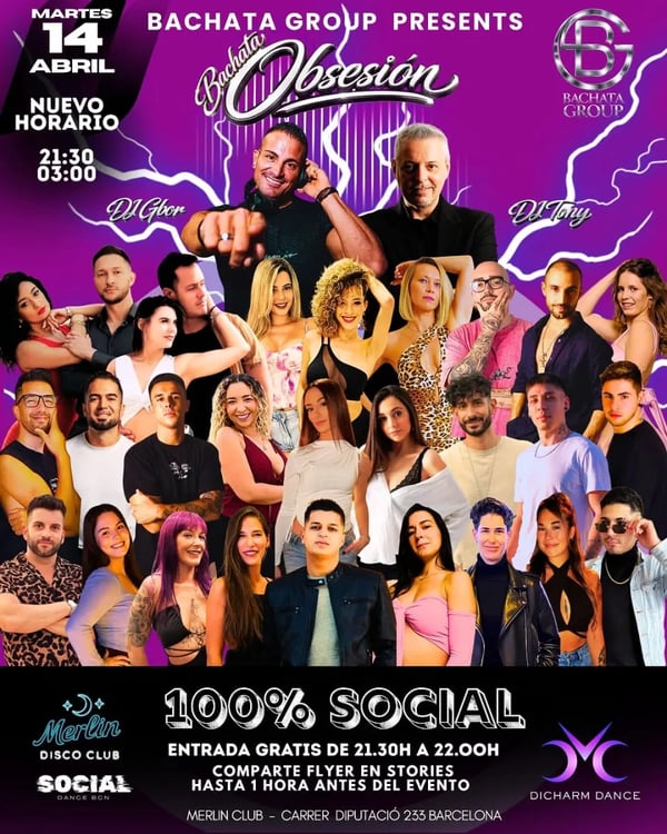 Bachata Obsesión - Poster del evento