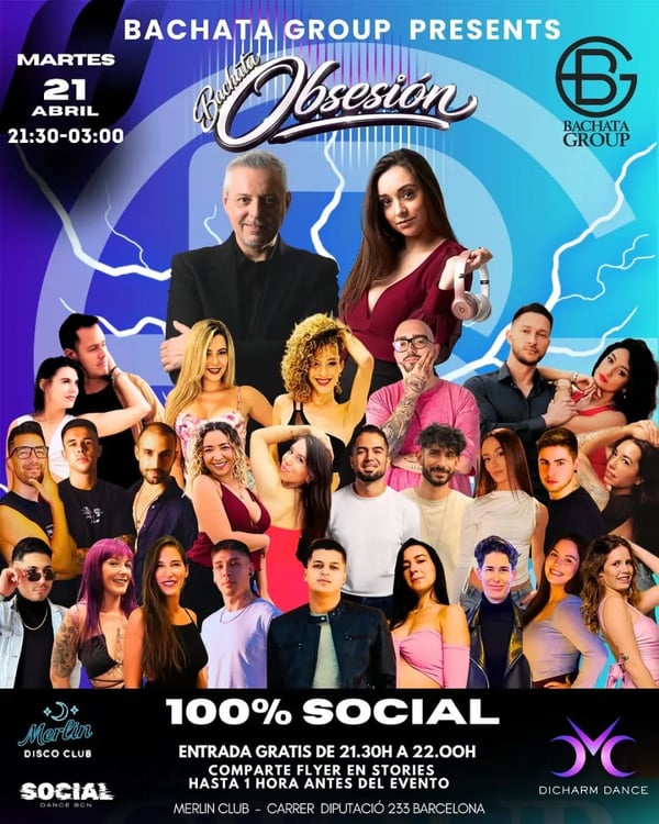 Bachata Obsesión - Poster del evento