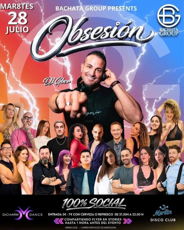 Bachata Obsesión - Poster del evento