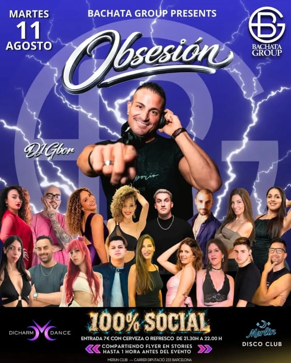Bachata Obsesión - Poster del evento