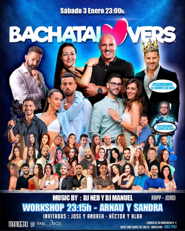 Bachatalovers - Poster del evento