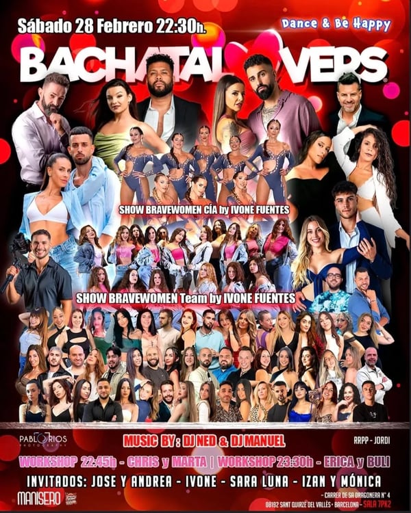 BACHATALOVERS - Poster del evento