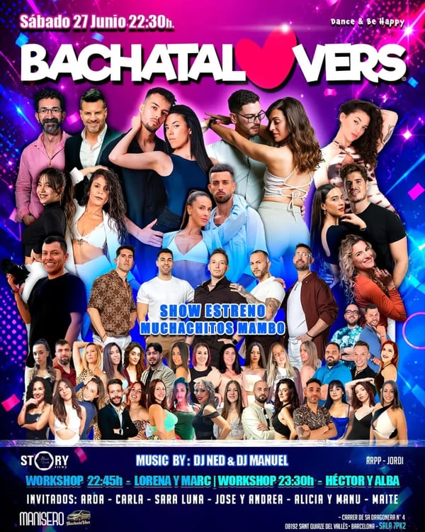 BACHATALOVERS - Poster del evento