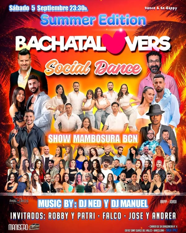 Bachatalovers Summer Edition - Poster del evento