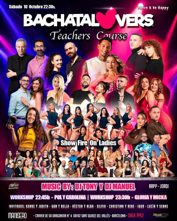 Bachatalovers Teachers Course Edition - Poster del evento