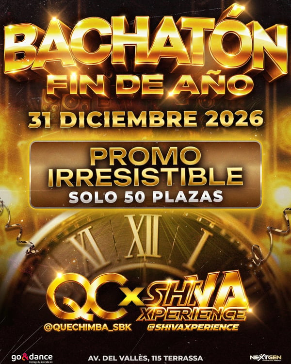 Bachatón fin de año - Poster del evento