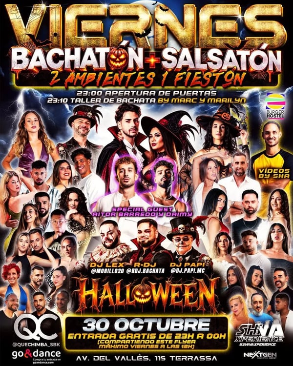 Bachatón + Salsatón - Poster del evento