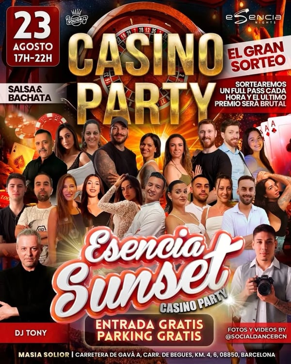 Casino Party en Esencia Sunset
