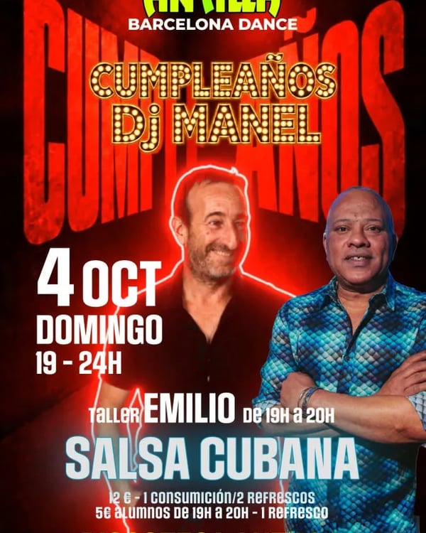 Cumpleaños DJ Manel - Poster del evento