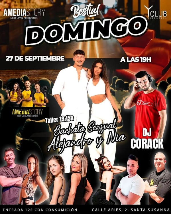 Domingo de Bachata Sensual con Alejandro y Nia - Poster del evento