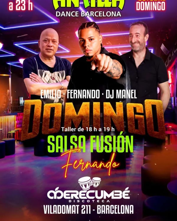 Domingo salsa fusión - Poster del evento
