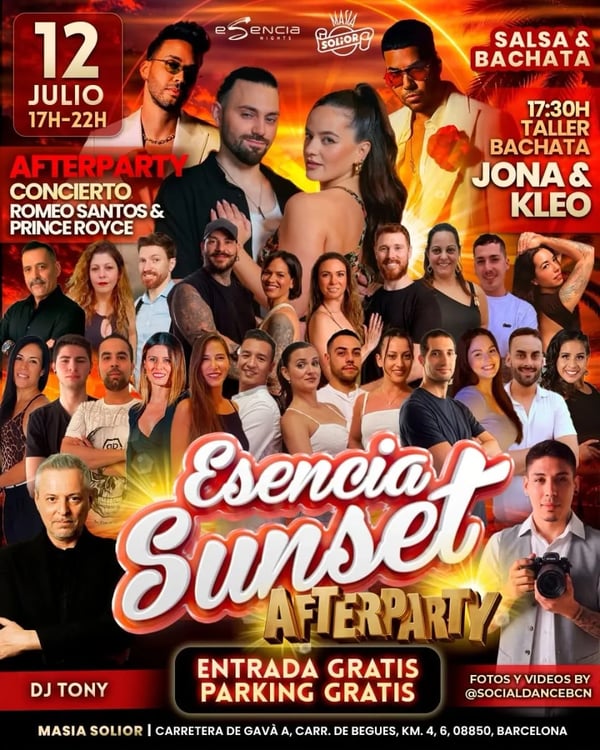 Esencia Sunset Afterparty - Poster del evento
